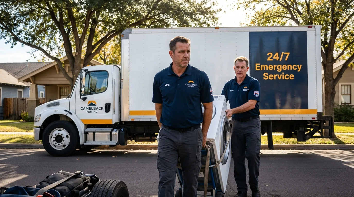 CamelBack Moving crew loading furniture in Glenmora, LA